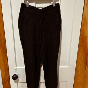 Madewell wool blend brown joggers.
